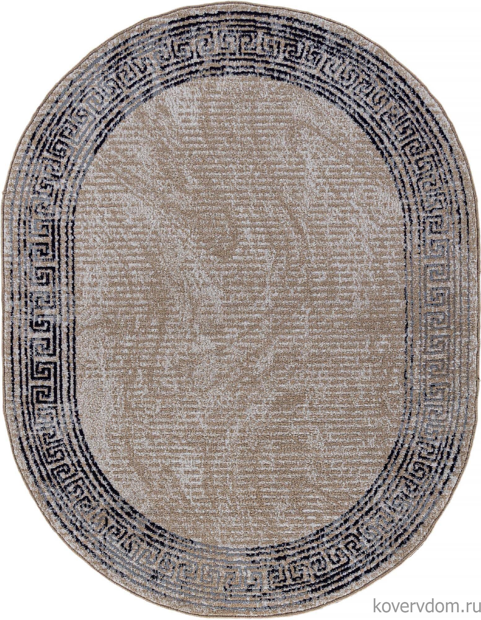 Ковер PRAGA 06022A TOZ GRI / LACIVERT Овал