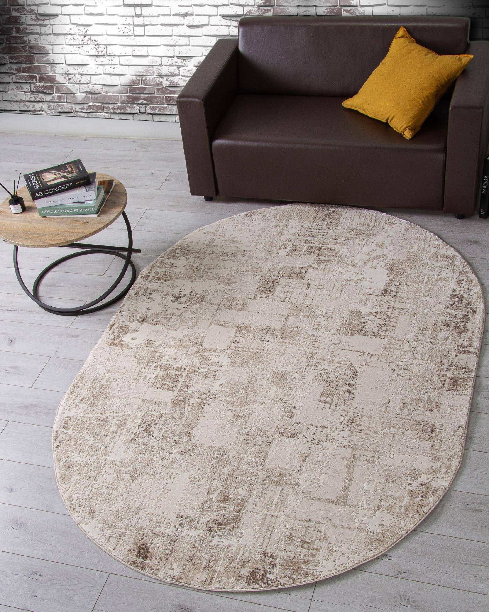 Ковер ARMINA 04091A BROWN / BROWN Овал Ковер ARMINA 04091A BROWN / BROWN Овал