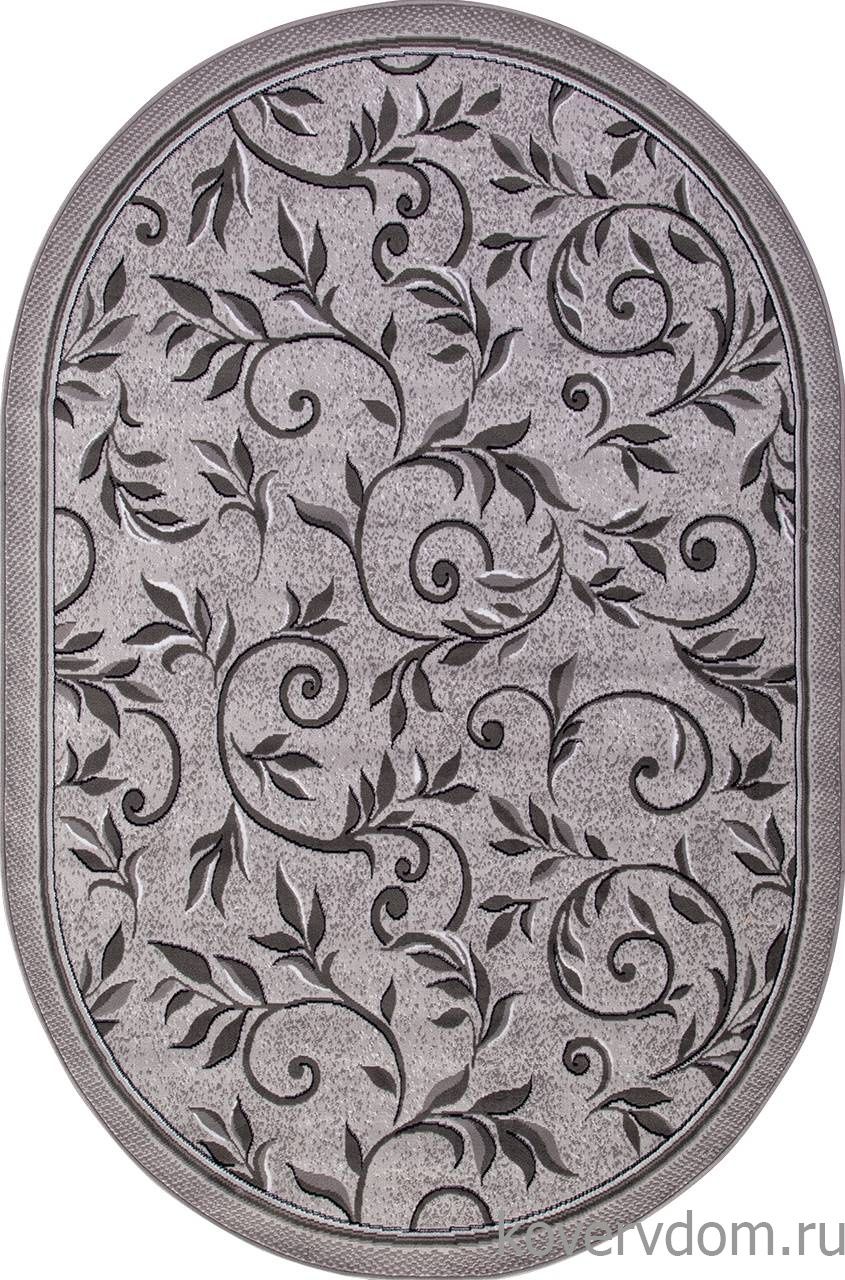 Ковер SILVER D230 LIGHT GRAY Овал