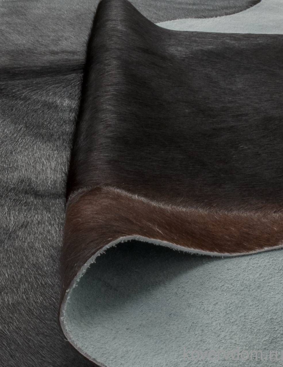 Ковер из натуральной коровьей шкуры KRS051 BLACK