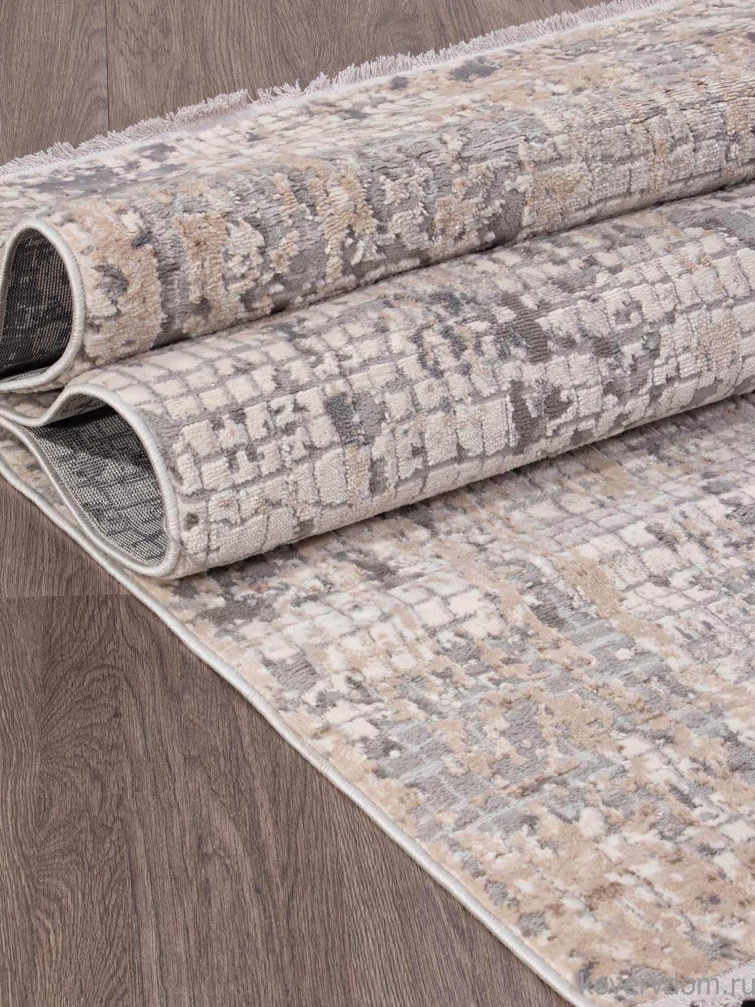 Ковер ALANYA 23539A GREY SHR / WHITE Ковер ALANYA 23539A GREY SHR / WHITE