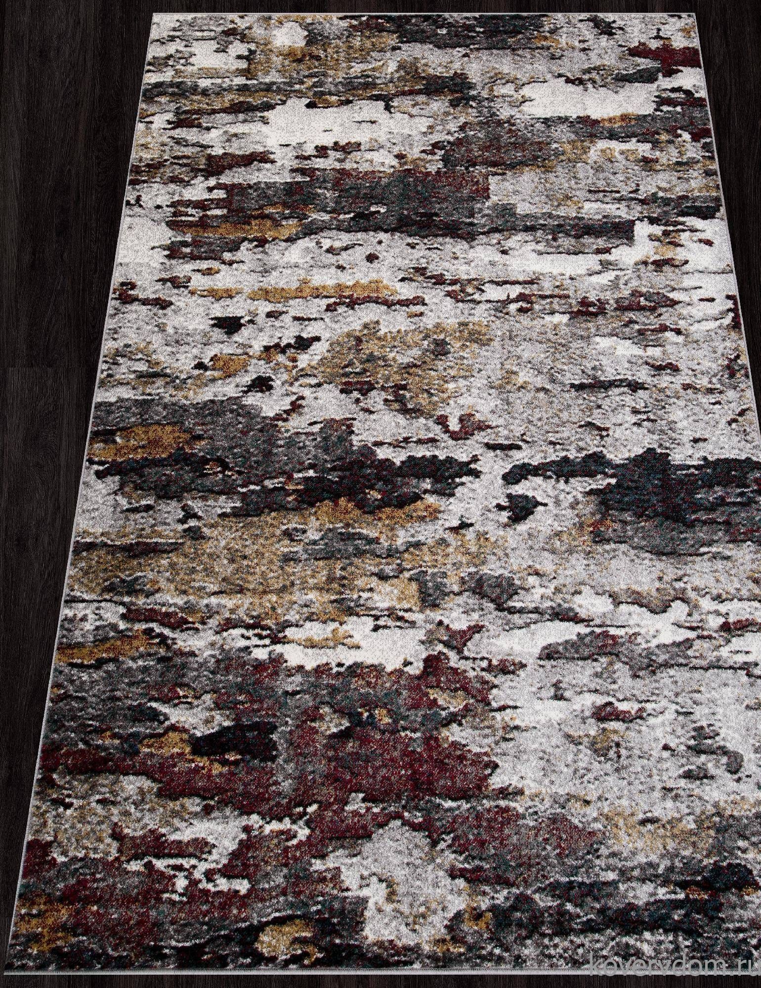 Ковер LONDON D824 GRAY-RED 2