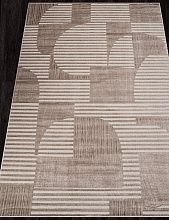 Пушистый круглый ковер DIOS F440 BEIGE