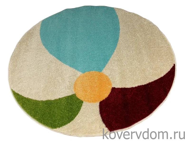 Ковер детский FUNKY TOP PIL cream ROUND Ковер детский FUNKY TOP PIL cream ROUND