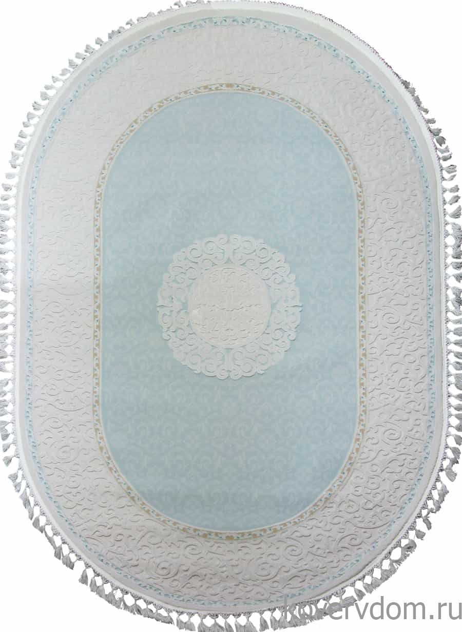 Ковер HUNKAR 07908A BLUE / BLUE Овал Ковер HUNKAR 07908A BLUE / BLUE Овал