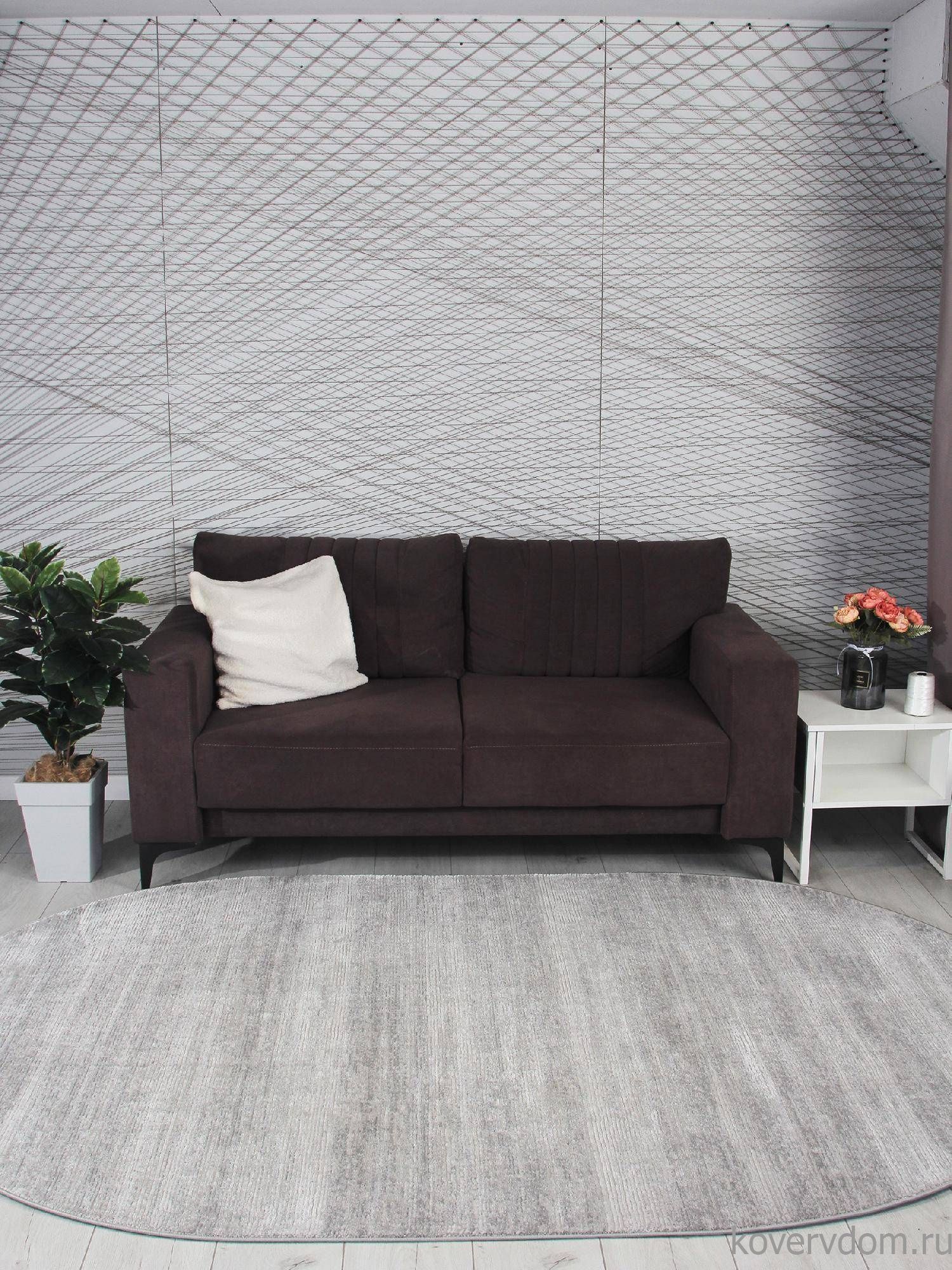 Ковер NENSI GL092G GREY / GREY Овал