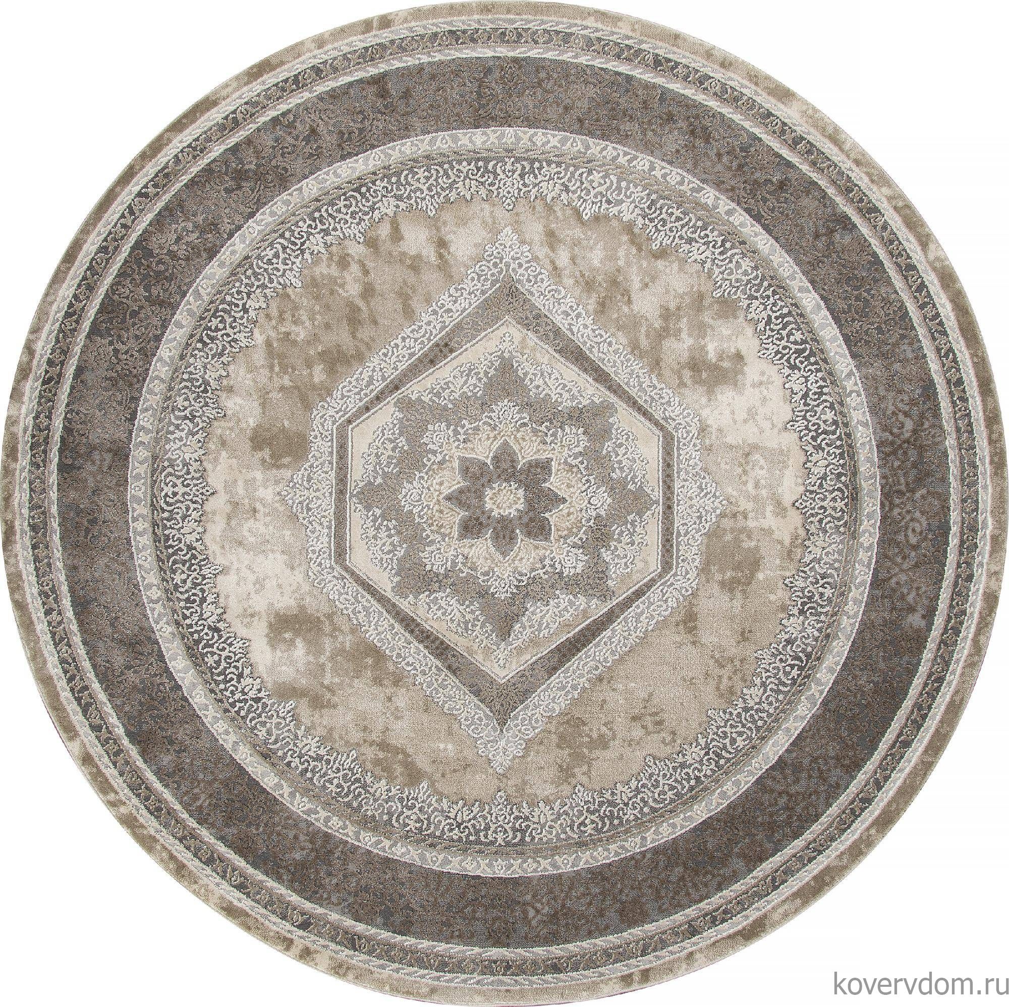 Ковер ARMINA 04037C GREY / BROWN Круг Ковер ARMINA 04037C GREY / BROWN Круг