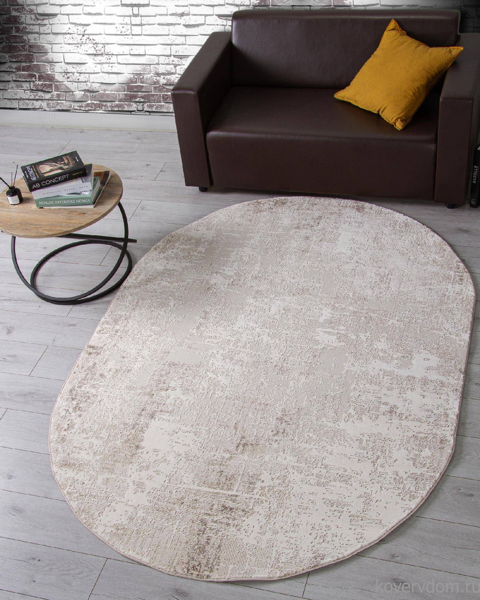 Ковер ARMINA 04091A BROWN / BROWN Овал Ковер ARMINA 04091A BROWN / BROWN Овал