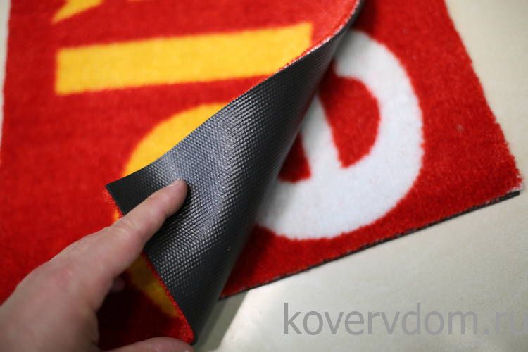 Ковер на резиновой основе с логотипом для примерочной магазина Elit Ковер на резиновой основе с логотипом для примерочной магазина Elit