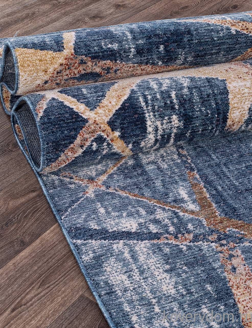 Ковер ZEUS 0B2497 BLUE / D.BLUE Ковер ZEUS 0B2497 BLUE / D.BLUE