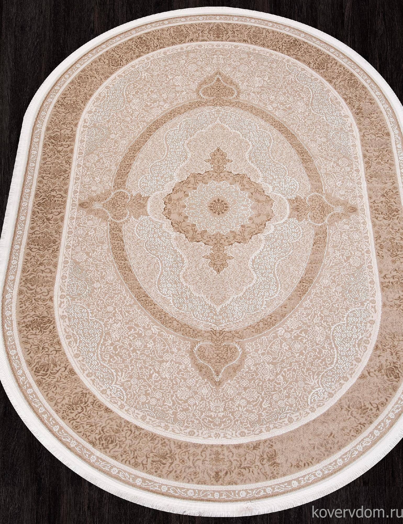 Ковер LISSABON SI030B BROWN / BROWN Овал