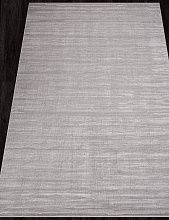 Пушистый круглый ковер DIOS F441 GRAY