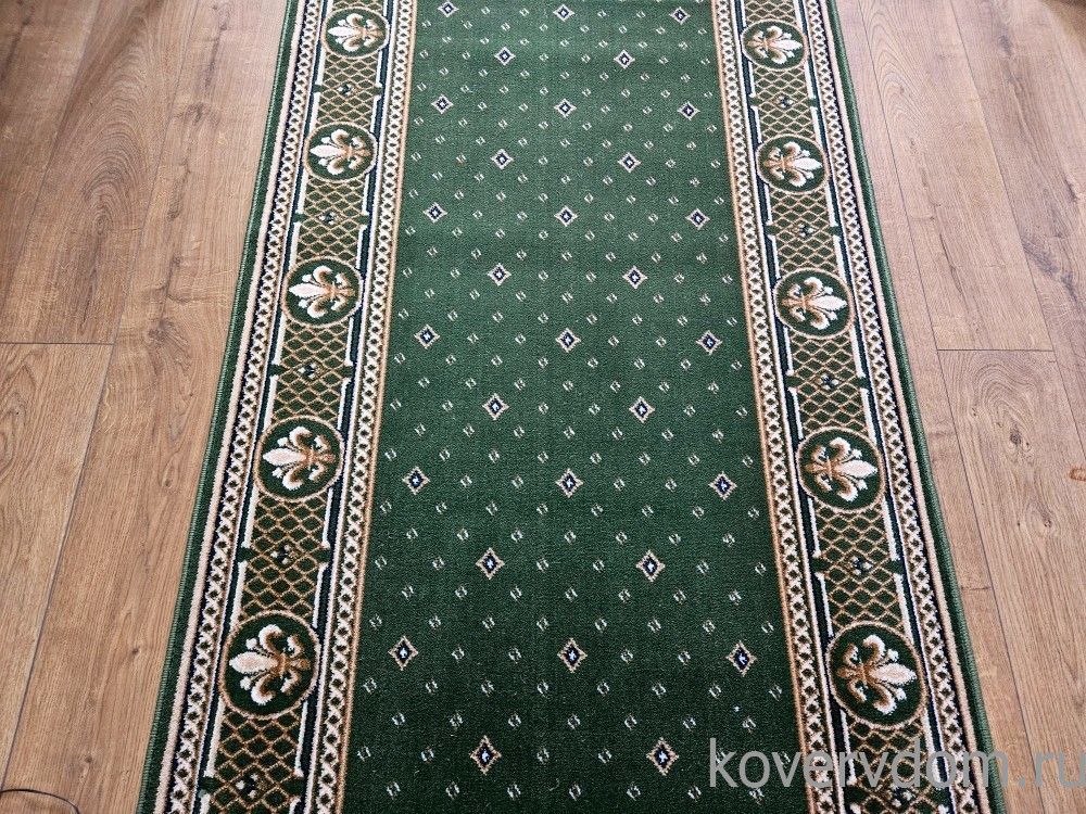 Ковровая дорожка LILIA 40098-03 зеленая Ковровая дорожка LILIA 40098-03 зеленая