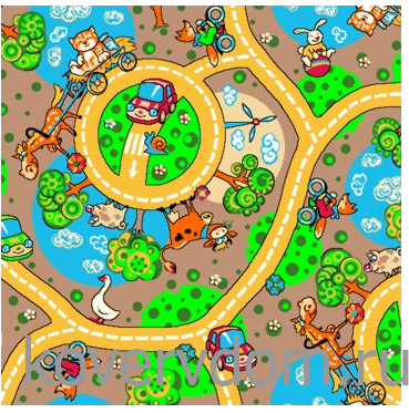 Детский ковер-палас  КАРУСЕЛЬ беж Детский ковер-палас  КАРУСЕЛЬ беж