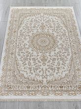 Пушистый круглый ковер MOSSO 27239A CREAM / BEIGE