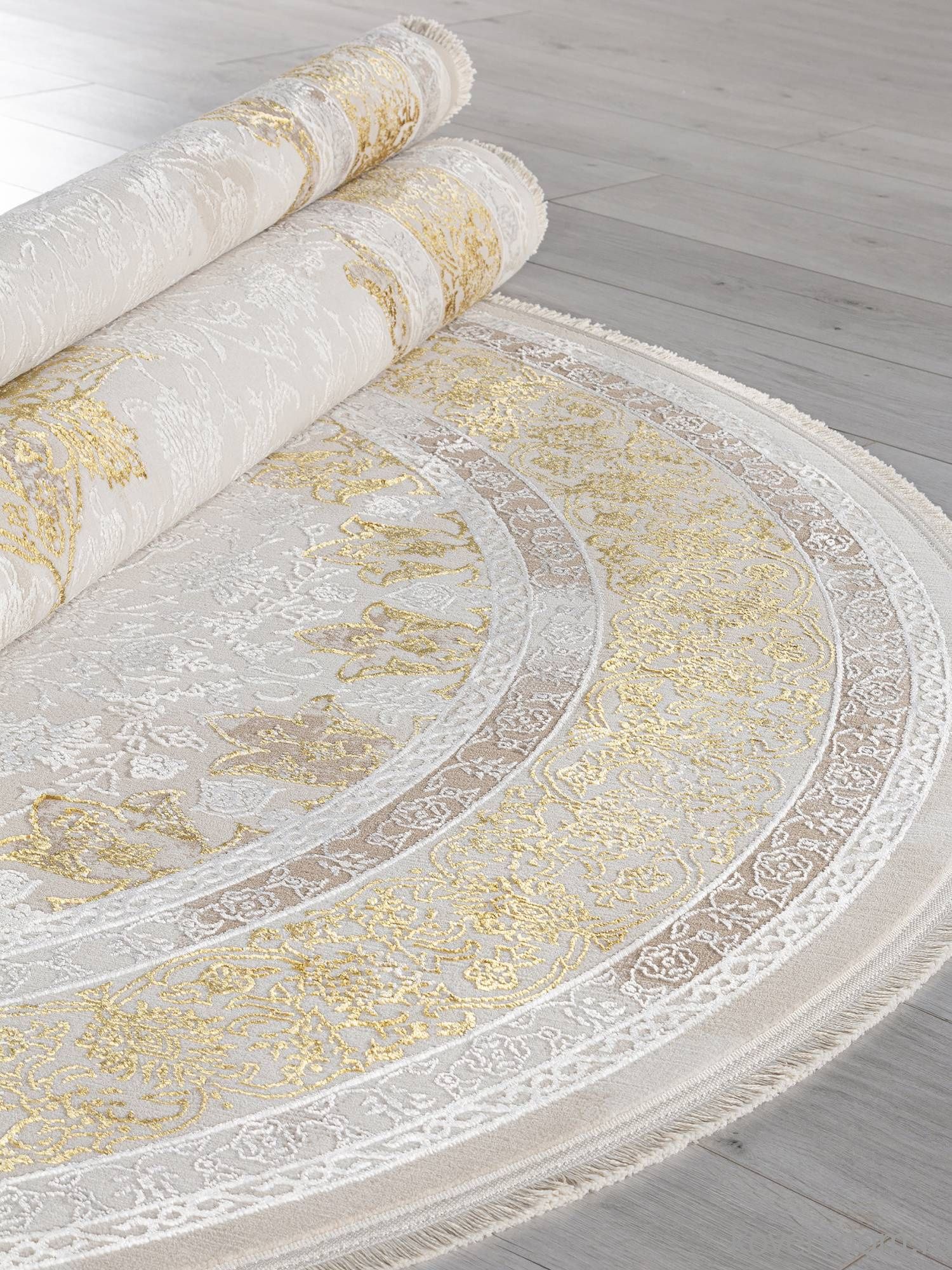 Ковер DELINA A064A CREAM / GOLD FDY Овал