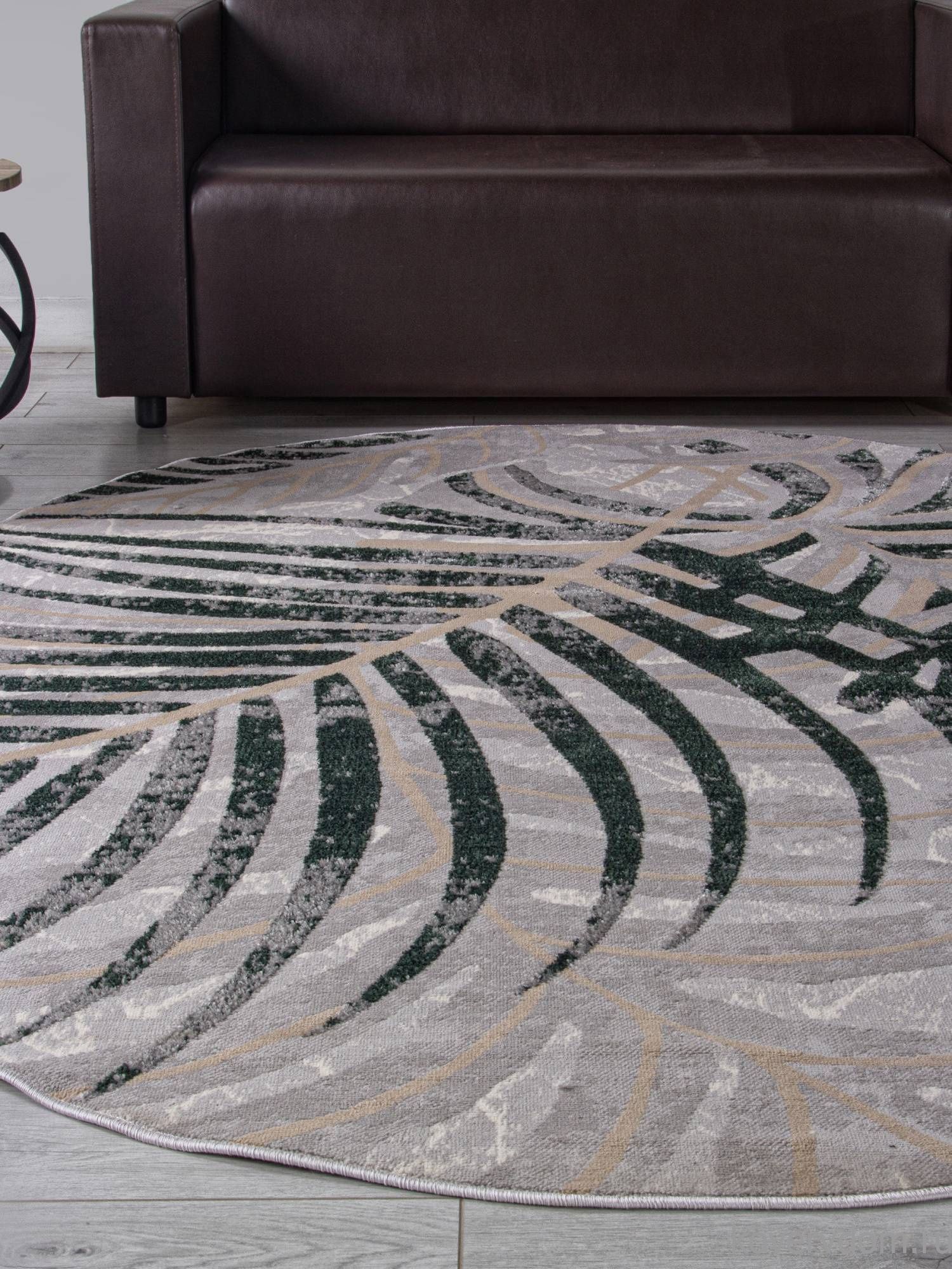 Ковер LIMAN F479 GRAY-GREEN Овал