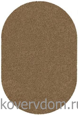 Ковер фризе JAZZY BASIC dark beige  ОВАЛ 