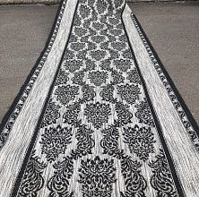 Ковровая дорожка циновка VEGAS S001 GRAY-BLACK