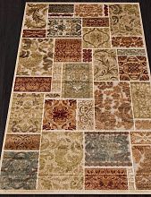 Пушистый круглый ковер из вискозы GENOVA 38257 626260 V