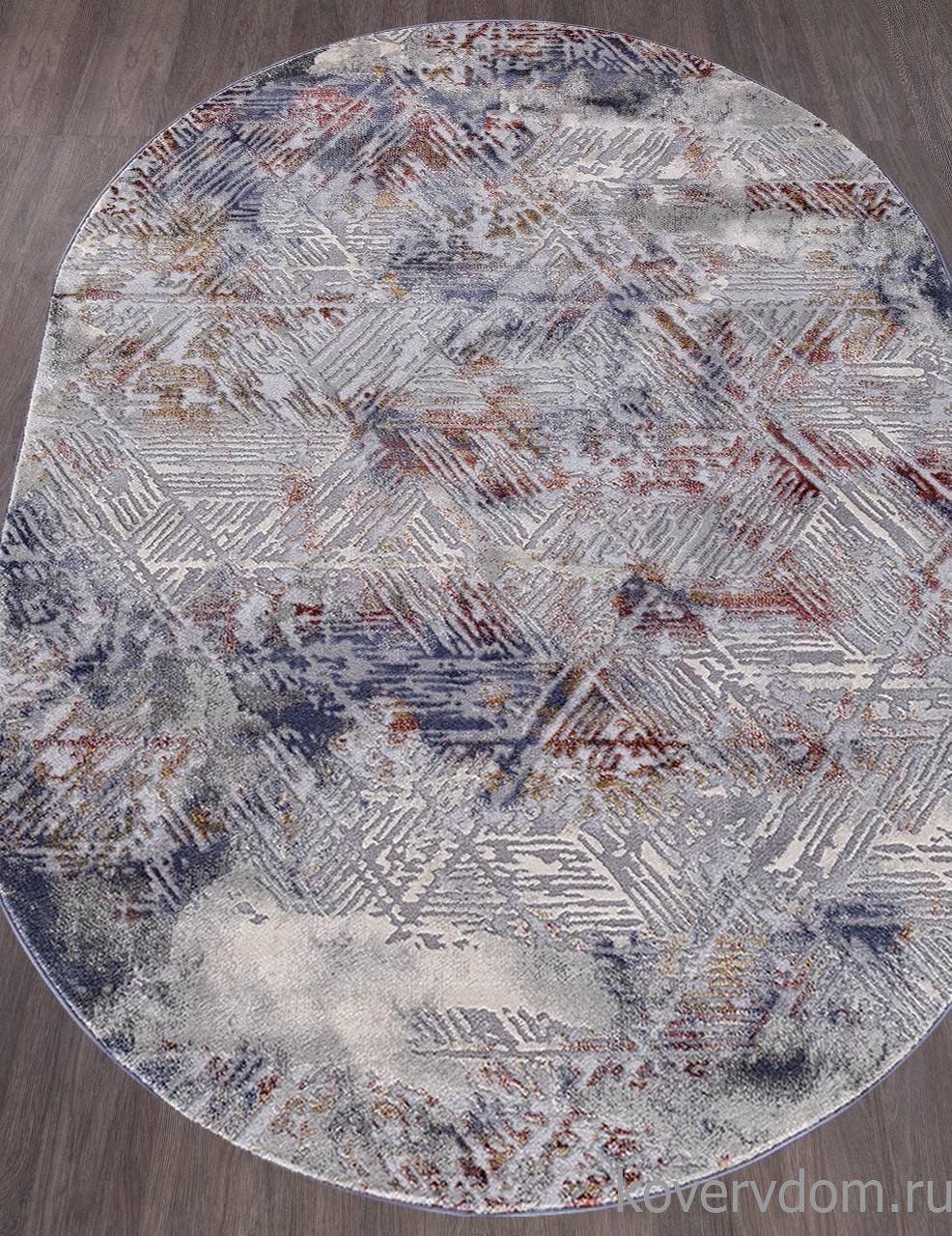 Ковер MARDAN 5040A COKEN D.GREY / BLUE Овал Ковер MARDAN 5040A COKEN D.GREY / BLUE Овал