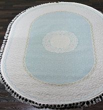 Ковер HUNKAR 07908A BLUE / BLUE Овал