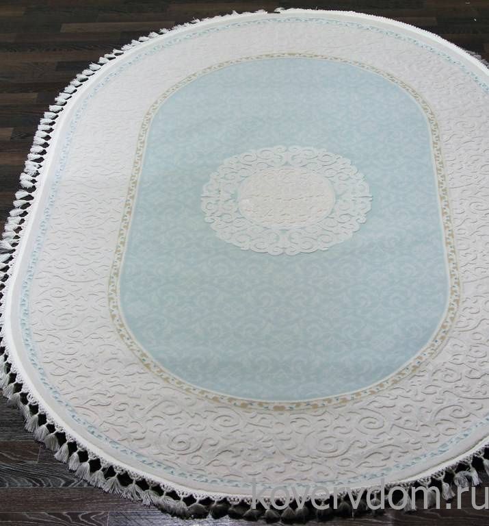 Ковер HUNKAR 07908A BLUE / BLUE Овал Ковер HUNKAR 07908A BLUE / BLUE Овал