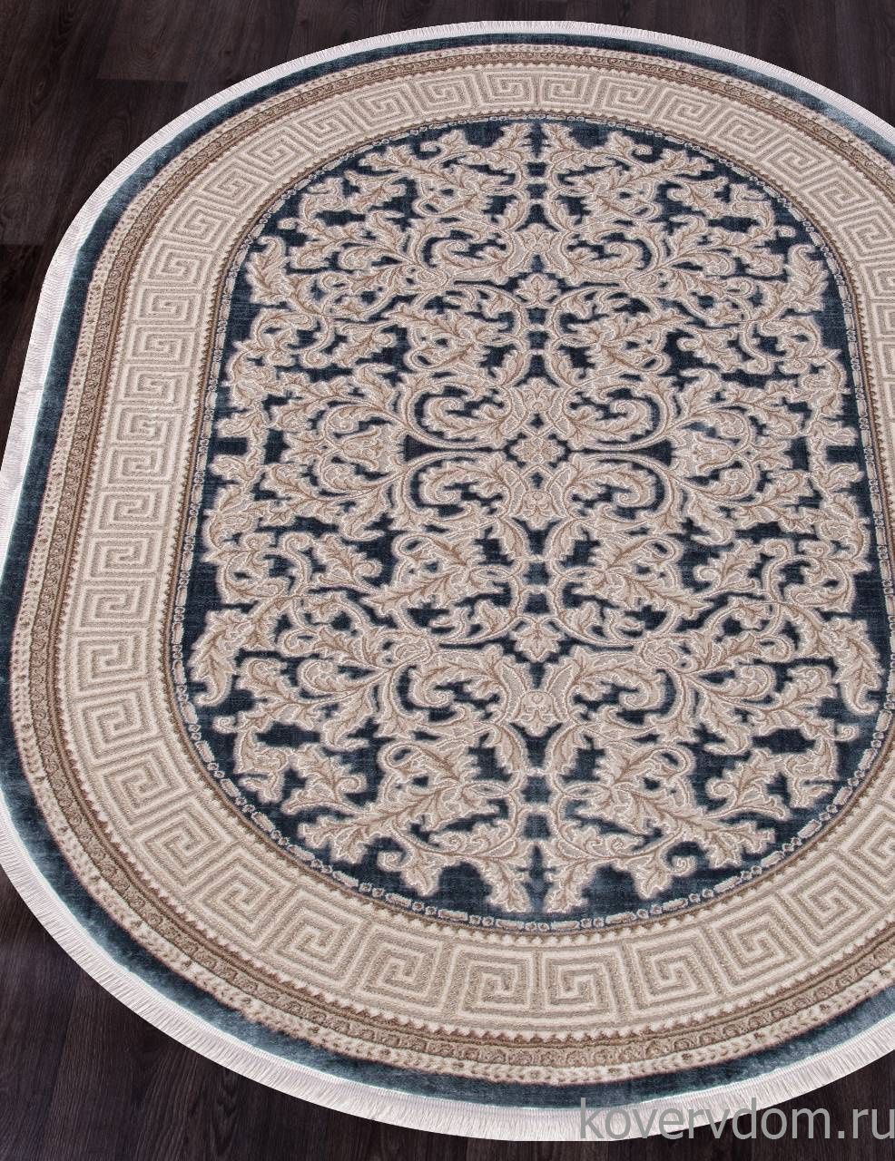 Ковер STAR P0384 D.BLUE / D.BLUE Овал