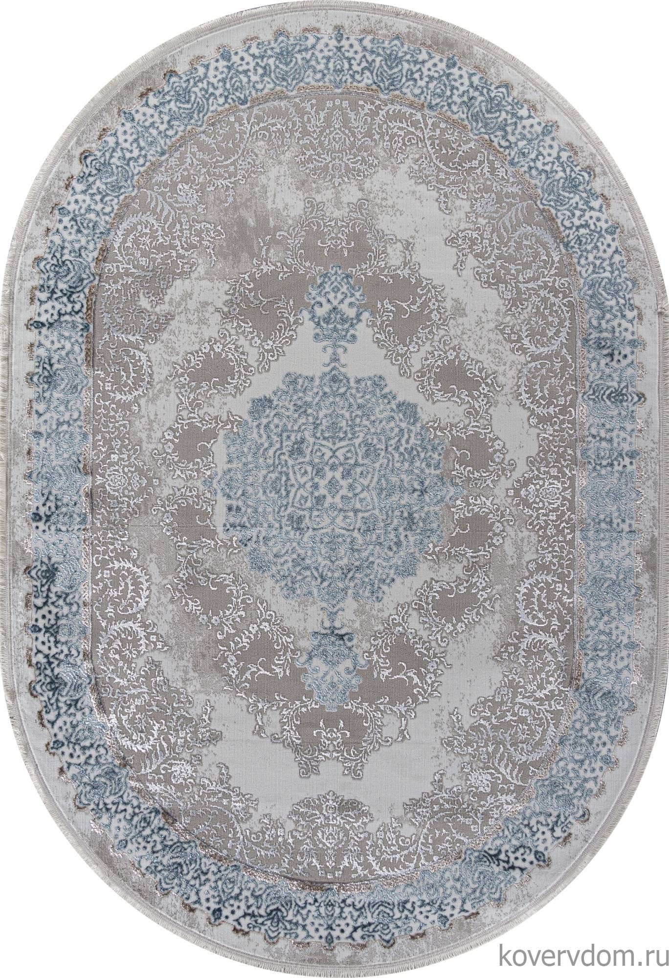 Ковер EFSAN L270A CREAM SHRINK / BLUE FDY Овал