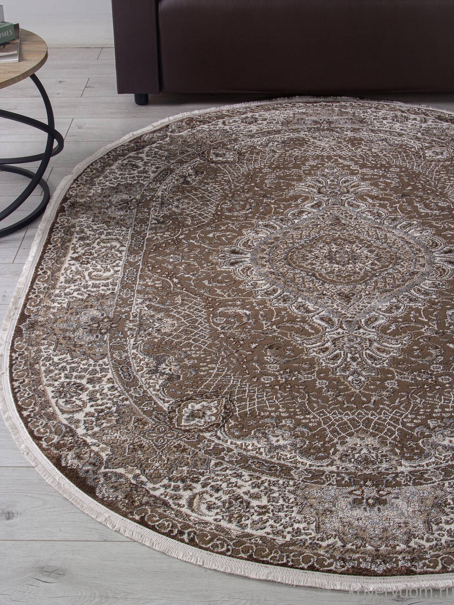 Ковер DOLCE D414 BROWN Овал